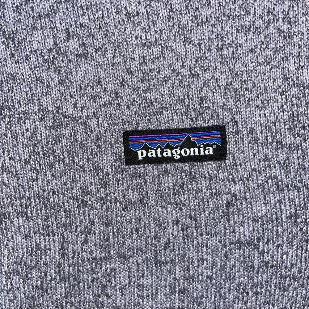 Patagonia Heathered Purple Quarter-Zip Fleece Pullover Sweater Size Medium - Picture 6 of 14